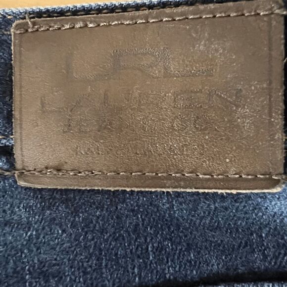 Lauren Ralph Lauren Bootcut Dark Wash Denim Jeans Blue Size 12 Heritage Classic - Picture 6 of 9